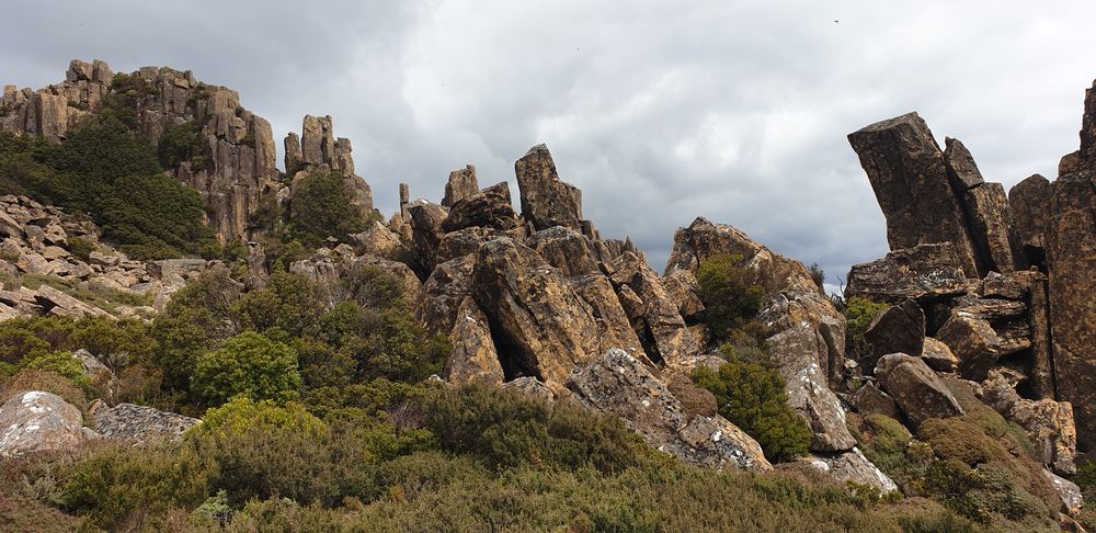 The stone landscape of Mt Victoria