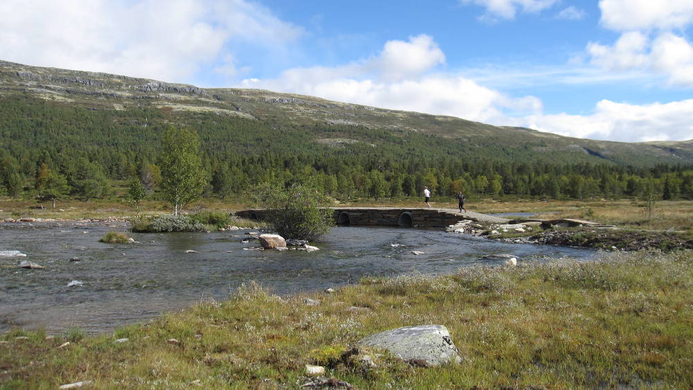 Crossing the bridge