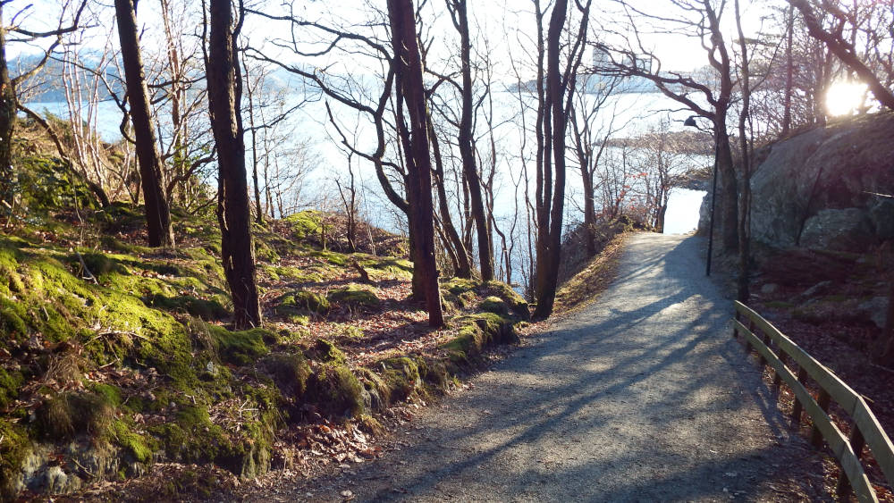 Heading up the hill to Ramsvik