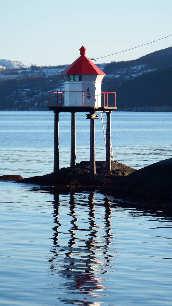 A mini lighthouse on the way to Stavanger sentrum