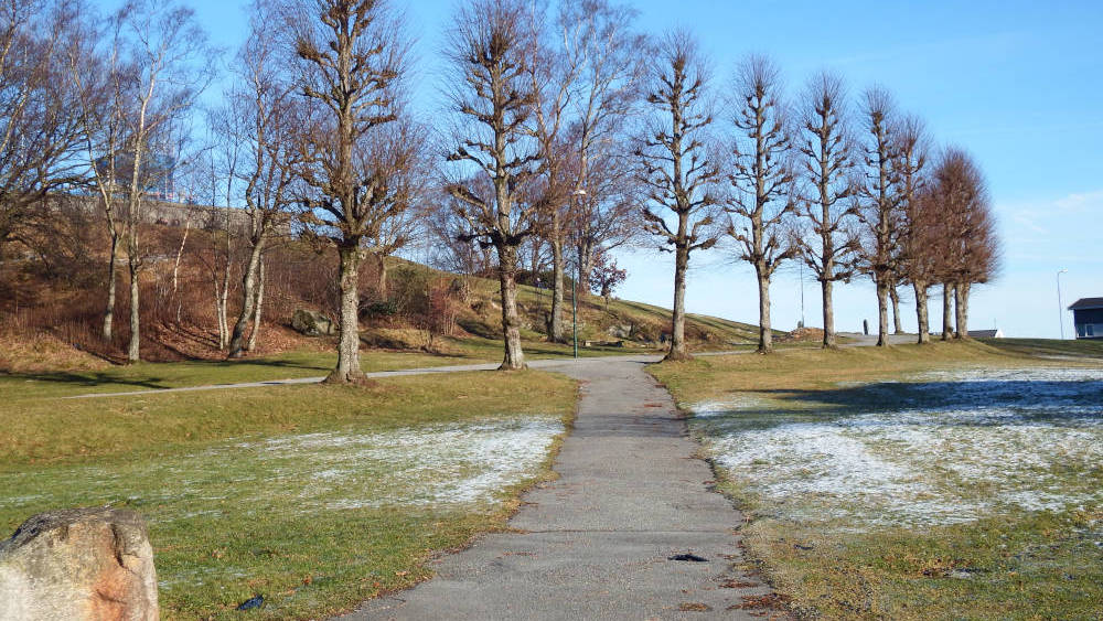 On the way up to Vålandstårnet