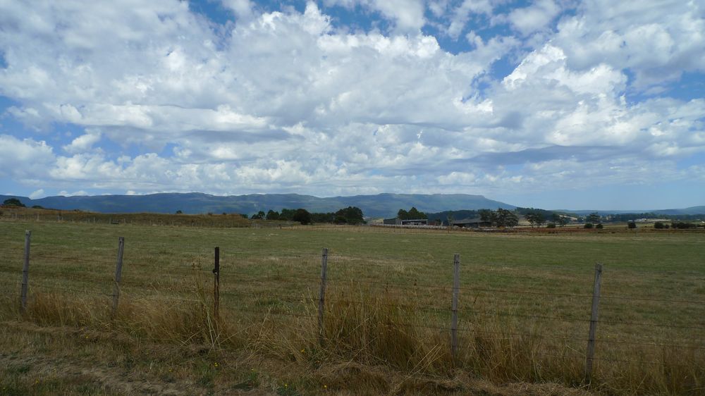 View of the Tiers from the end of our road.