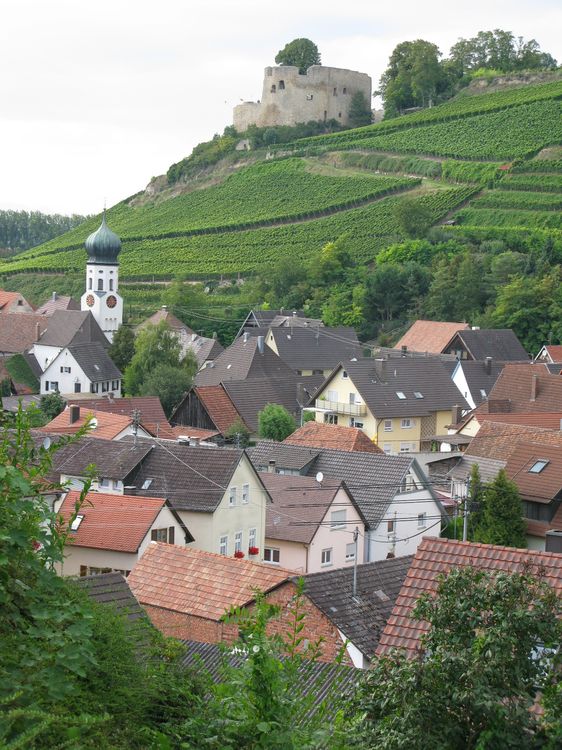 The Lichteneck fortress ruin which is available to hire in the village of Hecklingen