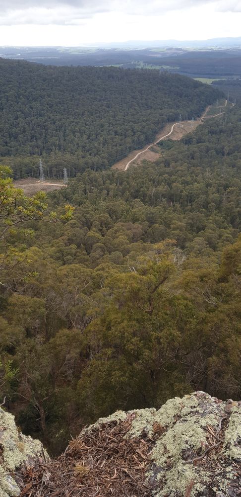 Tooking east towards the road between Railton and Latrobe, far in the distance what I think is the Asbestos Range.