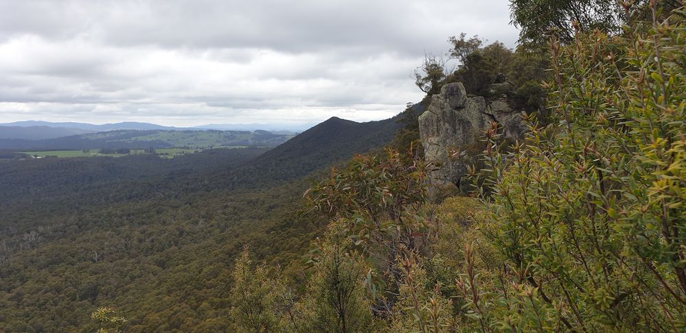 Looking southeast at part of the Kimberley Range.