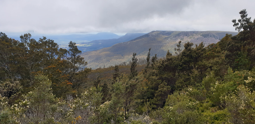 Stupendous view of the Tiers as you hike upwards.