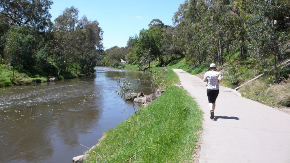 Following the Yarra River